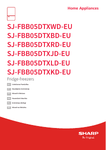 Manuál Sharp SJ-FBB05DTXLD-EU Lednice s mrazákem