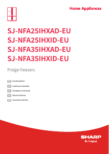 Manuál Sharp SJ-NFA35IHXID-EU Lednice s mrazákem