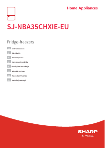 Instrukcja Sharp SJ-NBA35CHXIE-EU Lodówko-zamrażarka