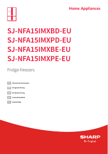 Käyttöohje Sharp SJ-NFA15IMXBD-EU Jääkaappipakastin
