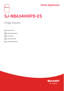Bedienungsanleitung Sharp SJ-NBA34IHXPD-ES Kühl-gefrierkombination