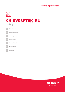Käyttöohje Sharp KH-6V08FT0K-EU Keittotaso