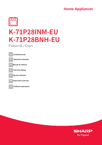 Посібник Sharp K-71P28INM-EU Духова шафа