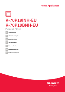 Посібник Sharp K-70P19BNH-EU Духова шафа