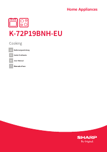 Mode d’emploi Sharp K-72P19BNH-EU Cuisinière