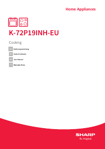 Bedienungsanleitung Sharp K-72P19INH-EU Herd