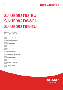 Manuál Sharp SJ-UE088T0W-EU Lednice