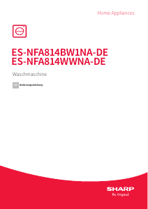 Bedienungsanleitung Sharp ES-NFA814BW1NA-DE Waschmaschine