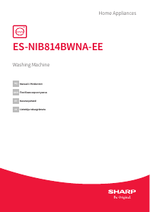Rokasgrāmata Sharp ES-NIB814BWNA-EE Veļas mašīna