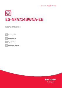 Käyttöohje Sharp ES-NFA714BWNA-EE Pesukone