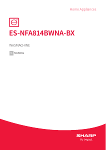 Handleiding Sharp ES-NFA814BWNA-BX Wasmachine