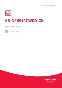 Bedienungsanleitung Sharp ES-NFB914CWDA-CB Waschmaschine