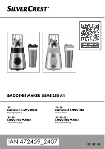 Handleiding SilverCrest IAN 472459 Blender