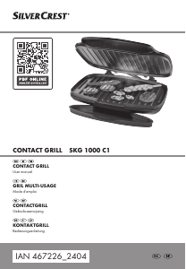 Bedienungsanleitung SilverCrest IAN 467226 Kontaktgrill