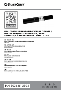 Bedienungsanleitung SilverCrest IAN 503645 Handstaubsauger