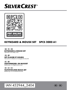 Manual SilverCrest IAN 452944 Keyboard