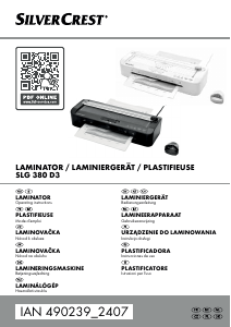 Bruksanvisning SilverCrest IAN 490239 Lamineringsmaskin
