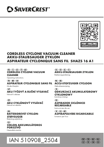 Instrukcja SilverCrest IAN 510908 Odkurzacz