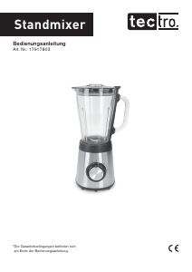 Bedienungsanleitung Tectro 17917803 Standmixer