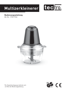 Bedienungsanleitung Tectro 17917704 Küchenmaschine