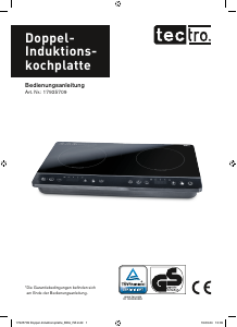 Bedienungsanleitung Tectro 17925709 Kochfeld