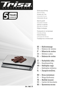Priručnik Trisa Elite Scale Kuhinjska vaga