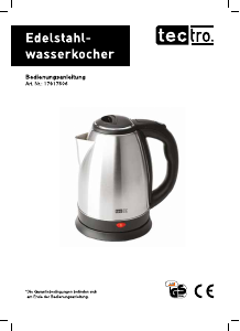 Bedienungsanleitung Tectro 17917506 Wasserkocher
