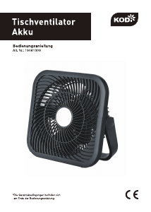 Bedienungsanleitung Kodi 19061306 Ventilator