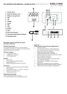 Manual Karlsson KA5719 Alarm Clock Radio