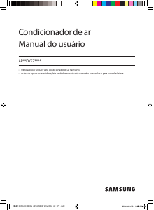 Manual Samsung AR09DYFZAWKNAZ Ar condicionado