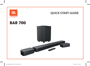 Mode d’emploi JBL Bar 700 Système home cinéma