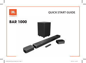 Vadovas JBL Bar 1000 Namų kino sistema