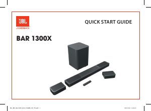 Vadovas JBL Bar 1300X Namų kino sistema