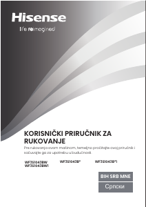 Priručnik Hisense WF3S1043BW Stroj za pranje rublja