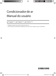 Manual Samsung AR09DXFAAWKNAZ Ar condicionado