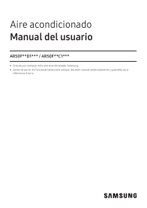 Manual de uso Samsung AR50F24D1DHNAP Aire acondicionado