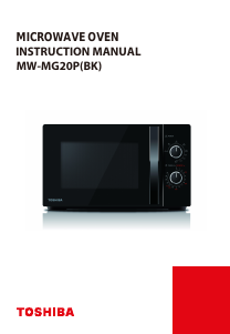 Bruksanvisning Toshiba MW-MG20P(BK) Mikrovågsugn