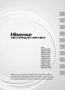 Εγχειρίδιο Hisense 3AMW72U4RJC Κλιματιστικό