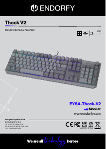 Manual de uso Endorfy EY5A125 Thock V2 Teclado