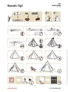 Bedienungsanleitung Easy Camp Rands Tipi Zelt