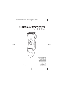 Handleiding Rowenta SH345 Lissea Scheerapparaat