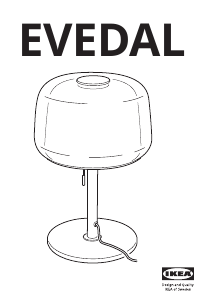 Εγχειρίδιο IKEA EVEDAL (104.057.31) Λαμπτήρας