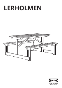 Hướng dẫn sử dụng IKEA LERHOLMEN Bàn sân vườn