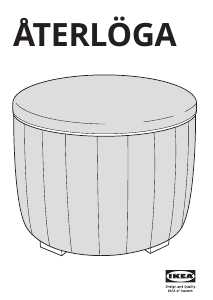 Priročnik IKEA ATERLOGA Naslon za noge