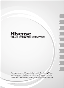 Instrukcja Hisense AUW40U4RS7 Klimatyzator