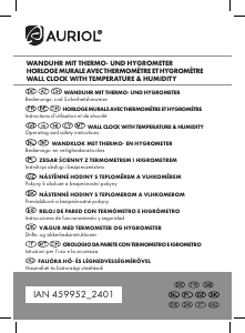 Mode d’emploi Auriol IAN 459952 Horloge