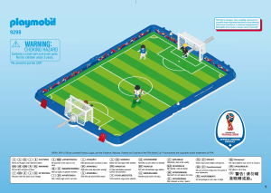 Brugsanvisning Playmobil set 9298 World Cup 2018 Fodboldstation