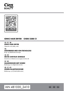 Bruksanvisning Cien CHDB 2200 C1 Hårtork