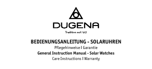 Bedienungsanleitung Dugena 4461148 Boston Solar Armbanduhr