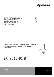 Bruksanvisning Gram EFI 8060-91 B Köksfläkt